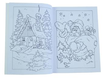 Preview: Weihnachtsmalbuch A4, 32 Seiten rechts