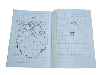 Preview: Weihnachtsmalbuch A4, 32 Seiten links