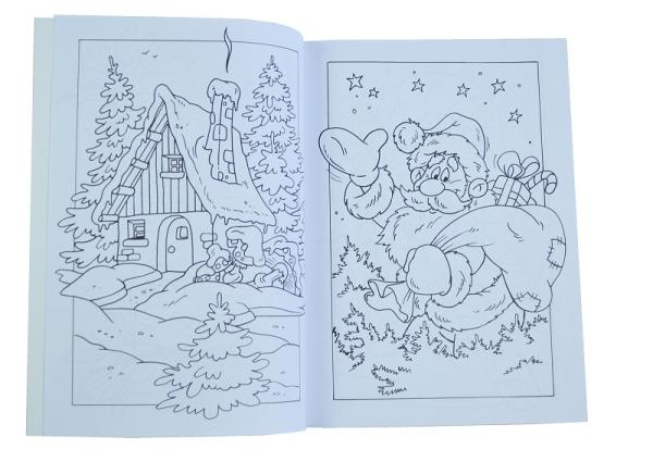 Weihnachtsmalbuch A4, 32 Seiten rechts